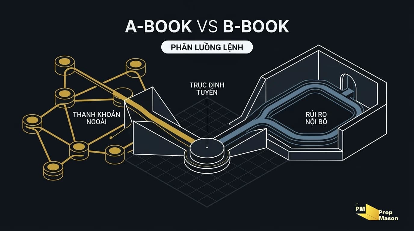 A-book vs B-book prop firms: trader cần hiểu gì?