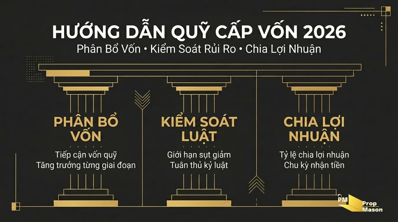 Quỹ Cấp Vốn Là Gì? Hướng Dẫn Toàn Diện Về Prop Firm Funding 2026