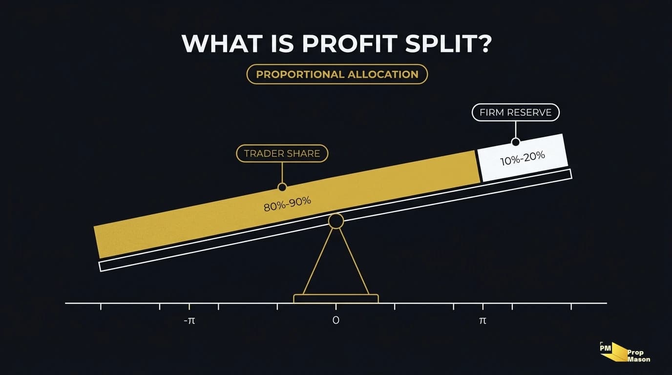 Qué es el profit split en una prop firm y cómo comparar cada tramo de pago