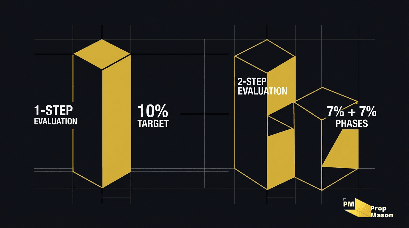 One-Step vs Two-Step Challenges: Compare Rules and Costs