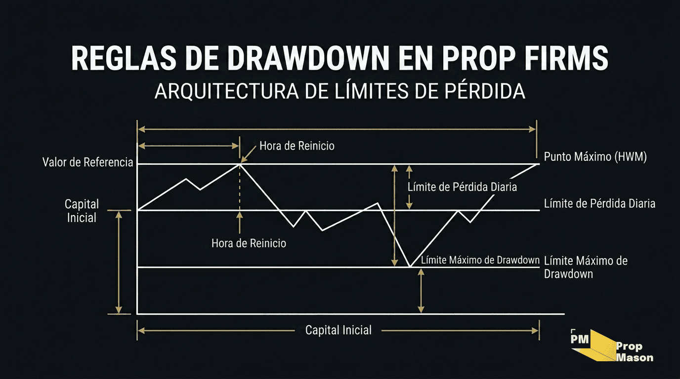 Reglas de Drawdown en Prop Firms: Cómo Leerlas