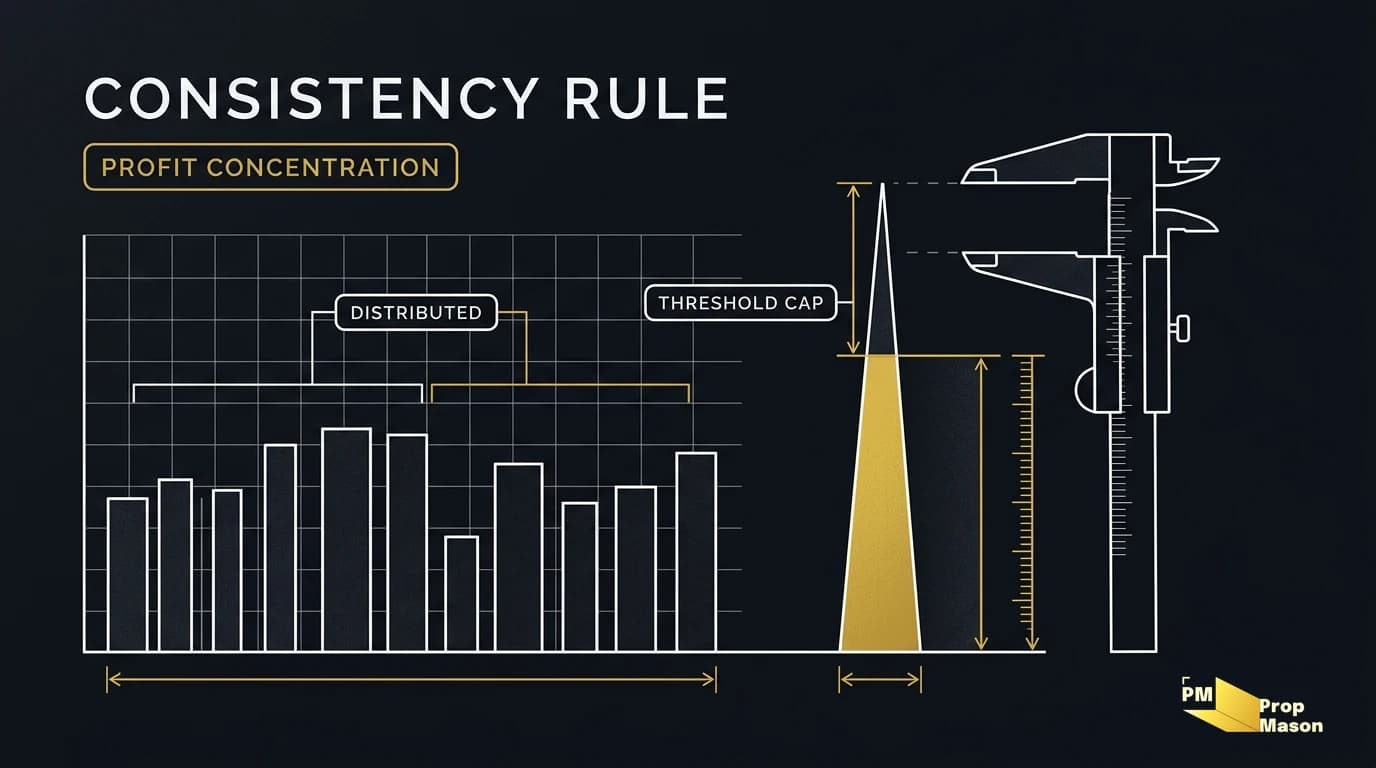 How the Topstep consistency rule and prop firm formulas work