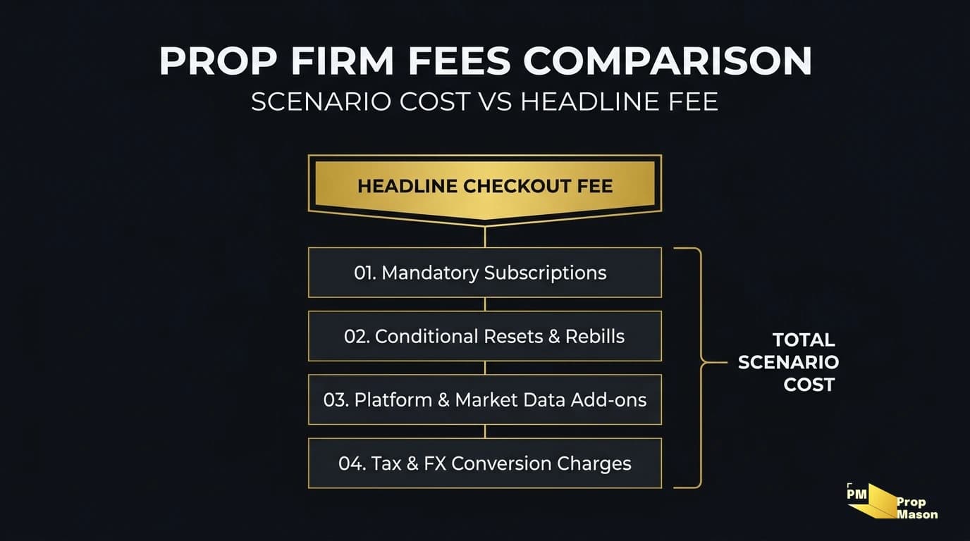 What the cheapest prop firm test costs once you pass