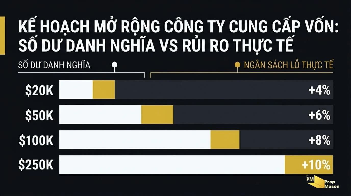Cách đọc scaling plan prop firm qua quy định của Topstep, FTMO và The5ers